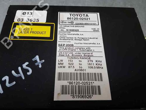 Radio TOYOTA AURIS (_E15_)  | BP13391375E6 