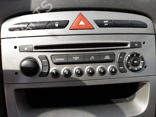 Used Radio PEUGEOT 308 I (4A_, 4C_) 1.6 HDi (109 hp) 29187225