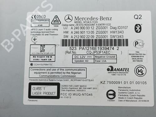 Electronic module MERCEDES-BENZ B-CLASS Sports Tourer (W246, W242) B 200 CDI / d (246.208) | BP5963927M83 