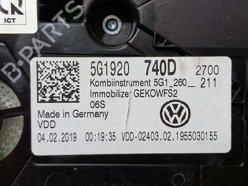 Instrument cluster VW GOLF VII (5G1, BQ1, BE1, BE2)  | BP13365854C47 