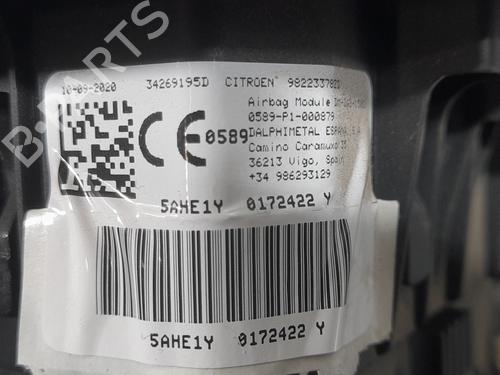 Airbag chauffør CITROËN C5 AIRCROSS (A_) [2018-2026]  31679683