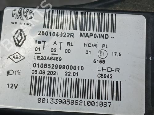 Right headlight RENAULT CLIO V (B7_) 1.0 TCe 90 (B7MT) | BP26984817C29 