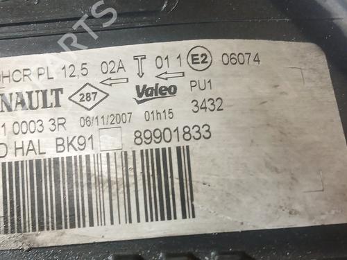 Right headlight RENAULT LAGUNA III (BT0/1) 1.5 dCi (BT00, BT0A, BT0T, BT1J) | BP36140197C29 - Image 3