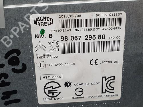 Electronic module PEUGEOT 208 I (CA_, CC_)  | BP13483919M83 