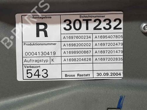Front right window mechanism MERCEDES-BENZ A-CLASS (W169)  | BP7579500C23 