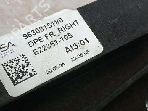 Front right window mechanism PEUGEOT 308 III (FB_, FH_, FP_, F3_, FM_) PureTech 130 (FPHNSL, FPHNST) | BP24672173C23 