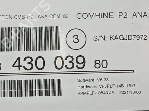 Instrument cluster PEUGEOT 208 II (UB_, UP_, UW_, UJ_) 1.5 BlueHDI 100 | BP28143717C47