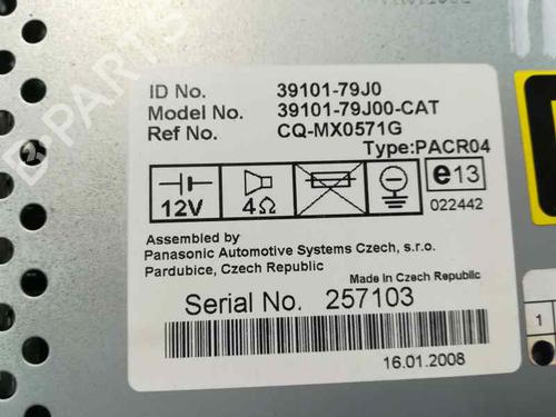 Radio SUZUKI SX4 (EY, GY)  | BP1984868E6 