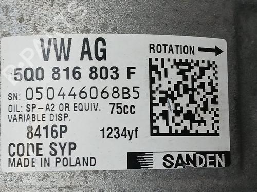 AC compressor SKODA FABIA III (NJ3) | BP27654080M34