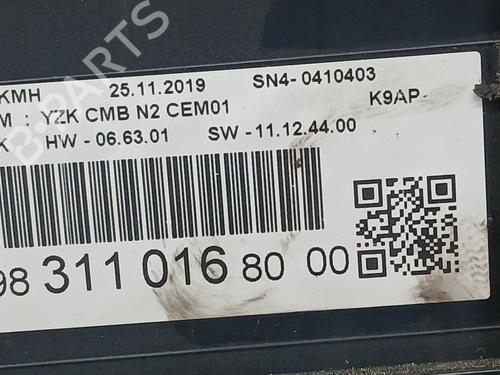 Instrument cluster PEUGEOT PARTNER Box Body/MPV (K9) 1.5 BlueHDi 100 | BP25203084C47