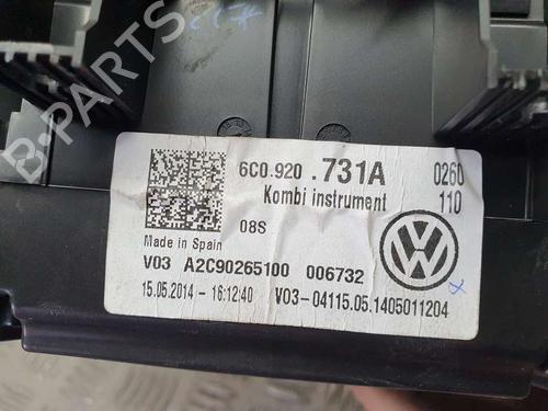 Instrument cluster VW POLO V (6R1, 6C1) 1.4 TDI | BP16922299C47 