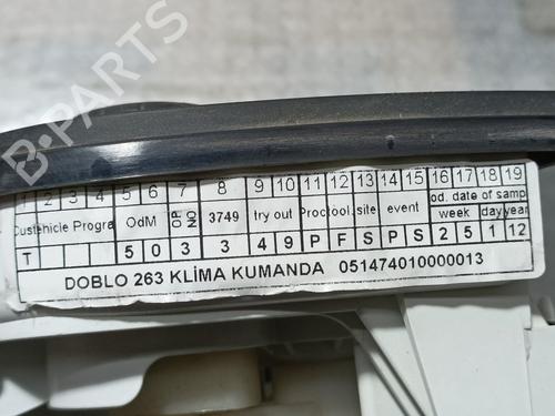 Climate control OPEL COMBO Box Body/MPV (X12) 1.6 CDTI (B05) | BP7188814I5 