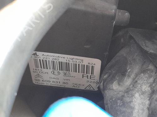Right headlight CITROËN C6 (TD_) 2.7 HDi | BP30167997C29