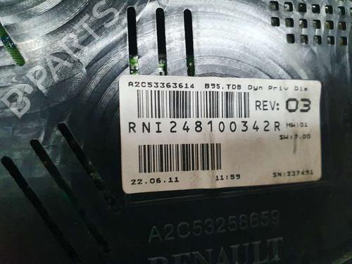 Instrument cluster RENAULT MEGANE III Hatchback (BZ0/1_, B3_)  | BP12502609C47 