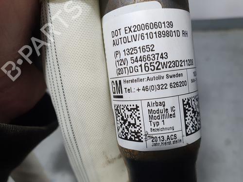 Right curtain airbag CHEVROLET CRUZE Hatchback (J305)  | BP10217661C12 