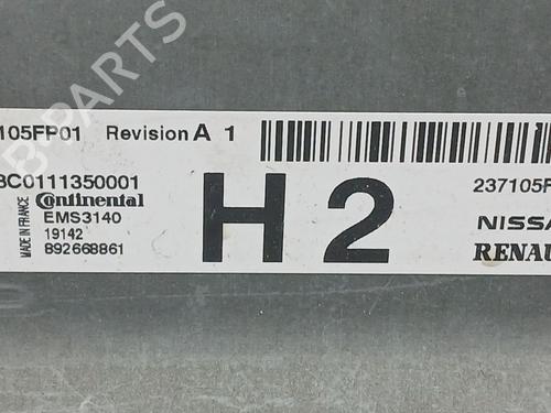 Engine control unit (ECU) NISSAN MICRA V (K14) 1.0 IG-T 100 | BP37183222M57 - Image 2