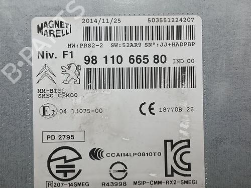 Radio PEUGEOT 208 I (CA_, CC_)  | BP28450385E6 