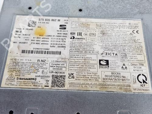 Radio SEAT ARONA (KJ7, KJP) 1.0 TSI | BP27562625E6