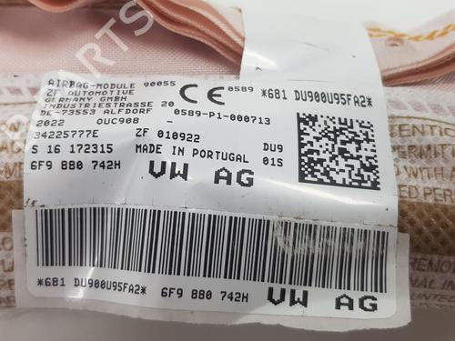 Right curtain airbag SEAT ARONA (KJ7, KJP) 1.6 SRE | BP12577103C12 