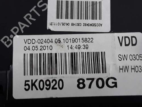 Instrument cluster VW GOLF VI (5K1) 1.6 TDI | BP3516377C47 