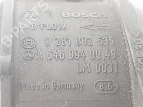 Mass air flow sensor MERCEDES-BENZ C-CLASS (W204) C 220 CDI (204.002) | BP10530161M95 