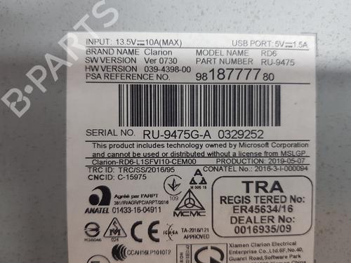 Electronic module PEUGEOT PARTNER Box Body/MPV | BP35814044M83 - Image 5