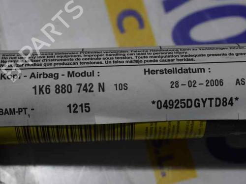 Right curtain airbag VW GOLF V (1K1) 1.9 TDI | BP800541C12 