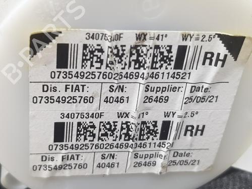 Rear right seatbelt FIAT 500 (312_) 1.2 LPG (312AXA1A) | BP17748814I28 