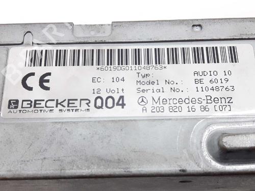 Radio MERCEDES-BENZ C-CLASS (W203) C 220 CDI (203.006) | BP6319414E6 