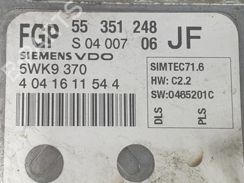 Engine control unit (ECU) OPEL ASTRA H (A04)  | BP29628836M57 