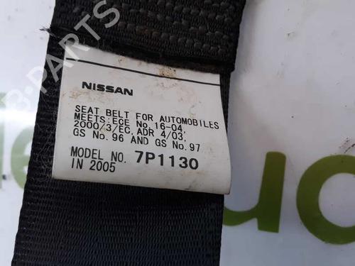 Rear right seatbelt NISSAN NAVARA NP300 (D40) 2.5 dCi 4WD (D40TT, D40T, D40M, D40BB) | BP6623582I28 