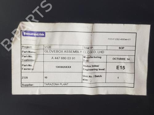 Glove box MERCEDES-BENZ VITO Van (W447) 114 CDI (447.601, 447.603, 447.605) | BP11354011C95 