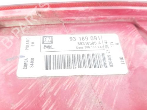 Right taillight OPEL CORSA D (S07) 1.3 CDTI (L08, L68) | BP13693741C35 