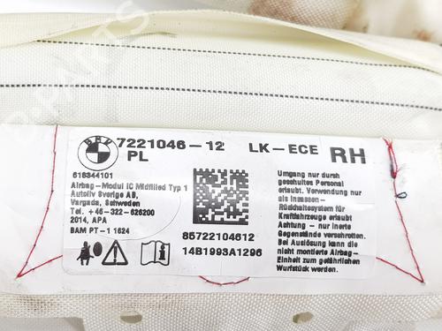 Right curtain airbag BMW 1 (F20) 116 d | BP29247128C12 