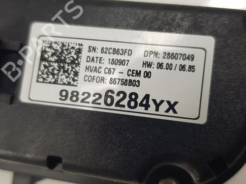 Climate control OPEL CROSSLAND X / CROSSLAND (P17, P2QO) 1.2 (75) | BP20196822I5 