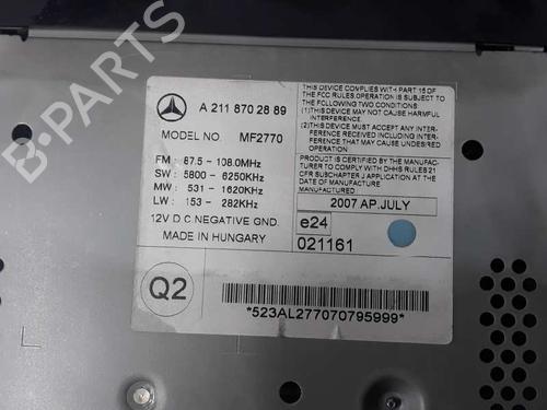 Radio MERCEDES-BENZ E-CLASS (W211) E 220 CDI (211.008) | BP2537561E6 