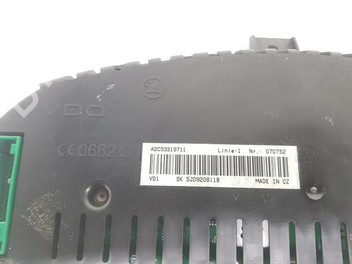 Instrument cluster SKODA FABIA II (542) 1.2 | BP6597760C47 