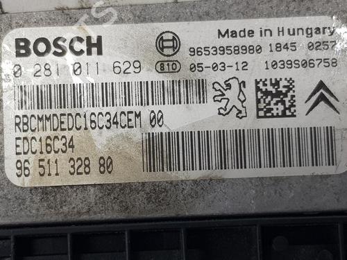 Engine control unit (ECU) CITROËN C4 I (LC_) 1.6 HDi | BP9507558M57 
