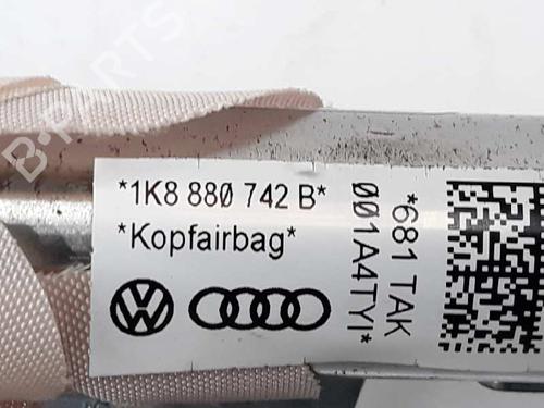 Right curtain airbag VW SCIROCCO III (137, 138) 2.0 TDI | BP6031639C12 