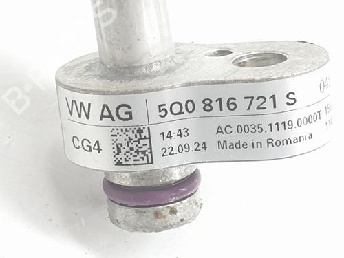 AC pipe VW TOURAN (5T1) 1.5 TSI | BP27091074M126 