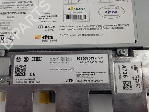 Radio AUDI A6 C7 (4G2, 4GC) 2.0 TDI | BP29489547E6 