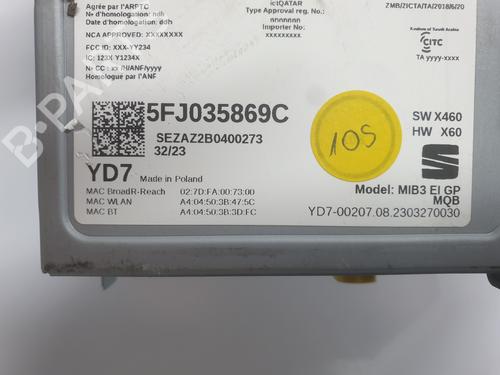 Display monitor SEAT IBIZA V (KJ1, KJG) | BP31131949C48