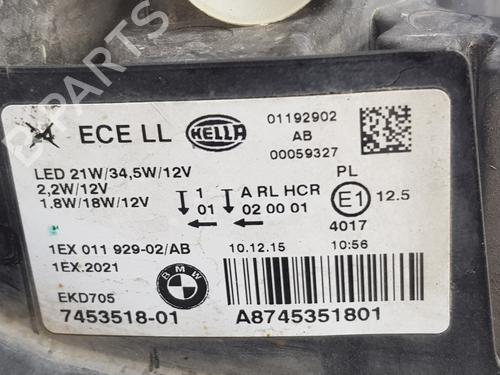 Right headlight BMW 1 (F20) 118 d | BP31393156C29 