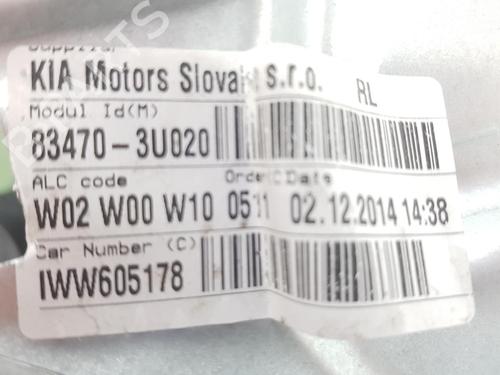 Rear left window mechanism KIA SPORTAGE III (SL) 2.0 CRDi AWD | BP17054651C24 