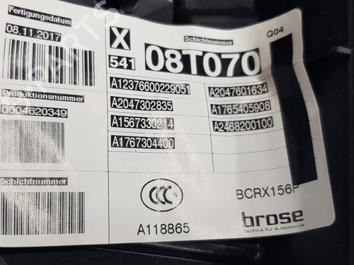 Rear right window mechanism MERCEDES-BENZ GLA-CLASS (X156) GLA 200 CDI / d (156.908) | BP21072859C25 