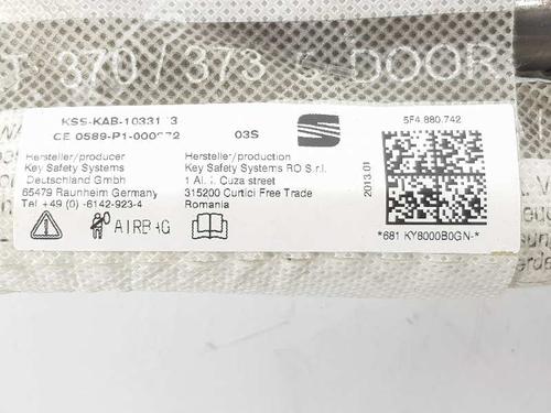 Right curtain airbag SEAT LEON (5F1) 1.6 TDI | BP6920417C12 