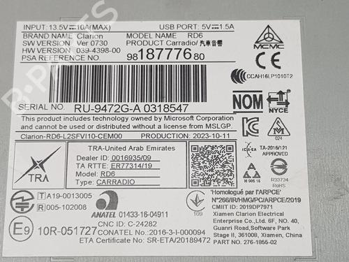 Radio TOYOTA PROACE Van (MDZ_) | BP37155109E6 - Image 3