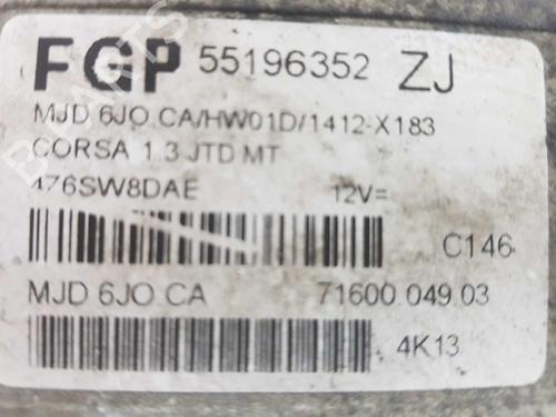 Engine control unit (ECU) OPEL CORSA C (X01)  | BP8063486M57 