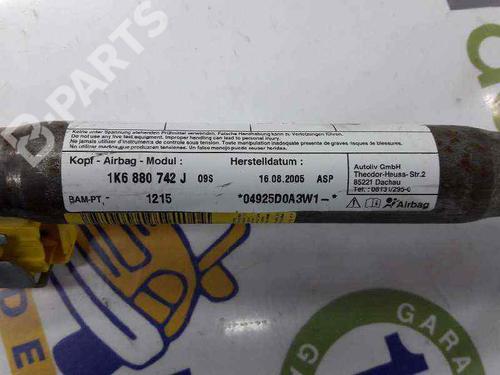Right curtain airbag VW GOLF V (1K1) 1.9 TDI | BP1944190C12 