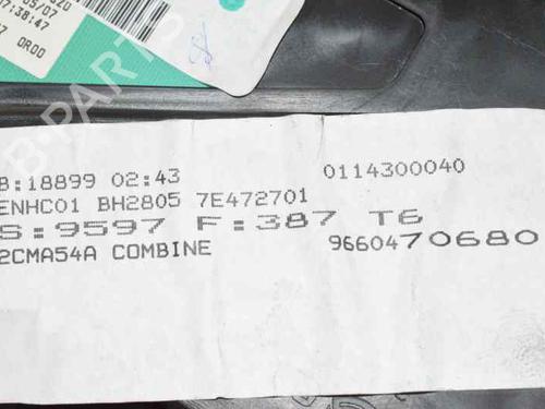 Instrument cluster PEUGEOT 307 SW (3H) 1.6 HDI 110 | BP793077C47 